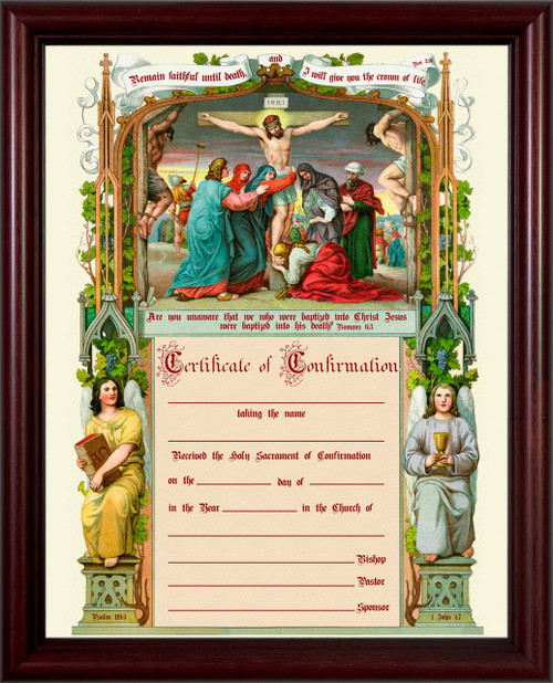 Traditional First Reconciliation Sacrament of Confession Certificate in