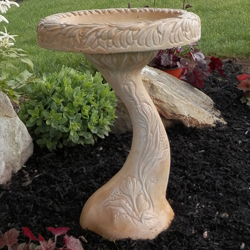 Tulip Birdbath