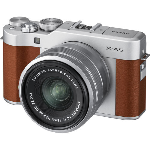 Fujifilm X-A5 Mirrorless Digital Camera with 15-45mm Lens (Brown) Fujifilm X-A5 Mirrorless Digital Camera with 15-45mm Lens (Brown)