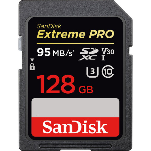 SanDisk 128GB Extreme PRO UHS-I SDXC Memory Card (V30) SanDisk 128GB Extreme PRO UHS-I SDXC Memory Card (V30)