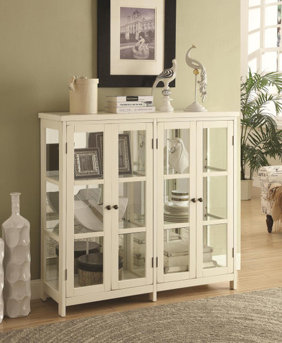 The Transitional Glass Cabinet