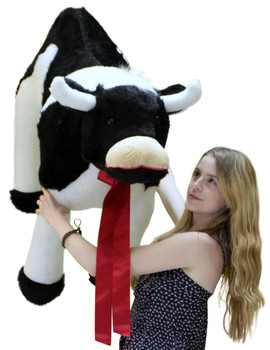 American Made Giant Stuffed Cow 42 Inch Big Plush Farm Animal Soft Made in USA America American Made Giant Stuffed Cow 42 Inch Big Plush Farm Animal Soft Made in USA America
