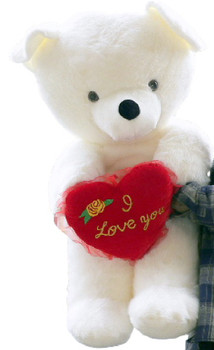 American Made Big Love Giant Teddy Bear 54 Inches White Soft Made in America American Made Big Love Giant Teddy Bear 54 Inches White Soft Made in America