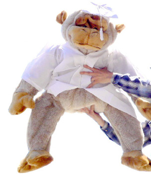 American Made Giant Stuffed Graduation Gorilla 40 Inches Big Plush Grad Monkey Tan Color American Made Giant Stuffed Graduation Gorilla 40 Inches Big Plush Grad Monkey Tan Color