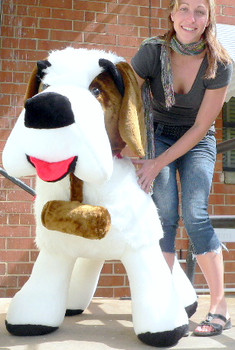 American Made Giant Stuffed Saint Bernard 60 Inch Huge Soft Big Plush Dog Made in USA American Made Giant Stuffed Saint Bernard 60 Inch Huge Soft Big Plush Dog Made in USA