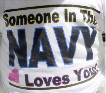 American Made Giant White Gorilla Wears Removable Tshirt SOMEONE IN THE NAVY LOVES YOU American Made Giant White Gorilla Wears Removable Tshirt SOMEONE IN THE NAVY LOVES YOU