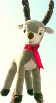 American Made Giant Stuffed Reindeer 4 Feet Tall Large Plush Deer 48 inches Made in America American Made Giant Stuffed Reindeer 4 Feet Tall Large Plush Deer 48 inches Made in America