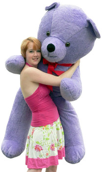 6 foot American Made Giant Purple Teddy Bear Huge Stuffed Big Plush Bear Made in the USA 6 foot American Made Giant Purple Teddy Bear Huge Stuffed Big Plush Bear Made in the USA
