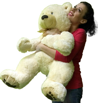 Big Soft Teddy Bear 36 Inches Soft White Teddybear Big Soft Teddy Bear 36 Inches Soft White Teddybear