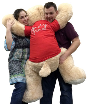 Giant Plush Puppy 60 Inch Huge Soft 5 Foot Stuffed Dog Wears Removable T-Shirt You Are Special Giant Plush Puppy 60 Inch Huge Soft 5 Foot Stuffed Dog Wears Removable T-Shirt You Are Special