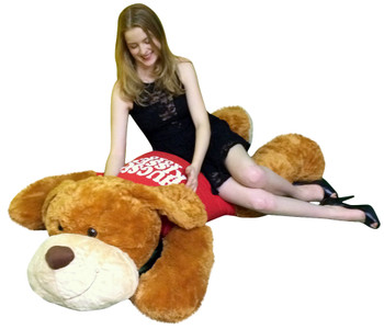Big Plush Romantic Dog Huge 5 Feet Long Squishy Soft Wears HUGS AND KISSES XO XO T-Shirt Big Plush Romantic Dog Huge 5 Feet Long Squishy Soft Wears HUGS AND KISSES XO XO T-Shirt