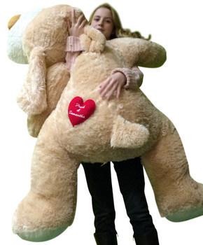 Custom Personalized Giant Stuffed Dog 60 Inch Soft Customized With Your Text Custom Personalized Giant Stuffed Dog 60 Inch Soft Customized With Your Text