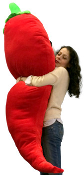 Big Plush Stuffed Red Pepper 66 Inch Soft Giant Fruit Vegetable Huge Fun Plushie Big Plush Stuffed Red Pepper 66 Inch Soft Giant Fruit Vegetable Huge Fun Plushie