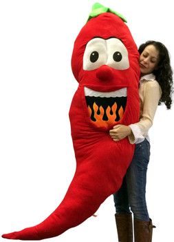 Big Plush Stuffed Red Pepper 66 Inch Soft Giant Fruit Vegetable Huge Fun Plushie Big Plush Stuffed Red Pepper 66 Inch Soft Giant Fruit Vegetable Huge Fun Plushie