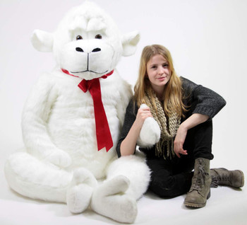 American Made White 6 Foot Giant Stuffed Gorilla 72 Inch Soft Huge Stuffed Monkey American Made White 6 Foot Giant Stuffed Gorilla 72 Inch Soft Huge Stuffed Monkey