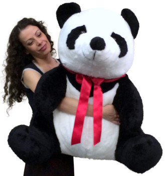 American Made Giant Stuffed Panda 32 Inch Huge Soft Plush Bear Made in USA America American Made Giant Stuffed Panda 32 Inch Huge Soft Plush Bear Made in USA America