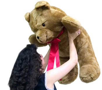 American Made Giant 3 Foot Brown Teddy Bear Soft 36 Inch Made in USA America American Made Giant 3 Foot Brown Teddy Bear Soft 36 Inch Made in USA America