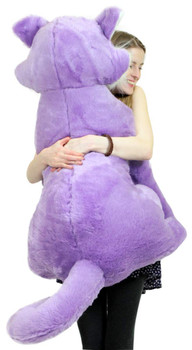 American Made Giant Stuffed Purple Cat 40 Inches Soft Oversize Plush Kitten Feline Kitty American Made Giant Stuffed Purple Cat 40 Inches Soft Oversize Plush Kitten Feline Kitty