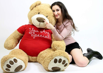 You Are Special 5 Foot Giant Teddy Bear Soft Tshirt Says YOU ARE SPECIAL You Are Special 5 Foot Giant Teddy Bear Soft Tshirt Says YOU ARE SPECIAL