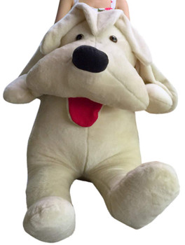 American Made Big Plush Puppy 60 Inch Soft, 5 Foot Beige Giant Stuffed Dog American Made Big Plush Puppy 60 Inch Soft, 5 Foot Beige Giant Stuffed Dog