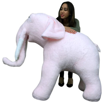 American Made Giant Stuffed Pink Elephant Soft 54 Inches Long 3 Feet Tall American Made Giant Stuffed Pink Elephant Soft 54 Inches Long 3 Feet Tall