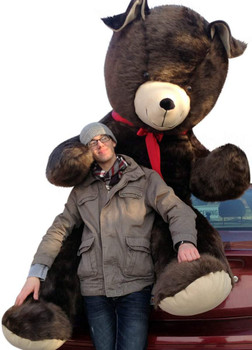 American Made 8 Foot Giant Teddy Bear Soft 96 Inch Brown Made in USA American Made 8 Foot Giant Teddy Bear Soft 96 Inch Brown Made in USA