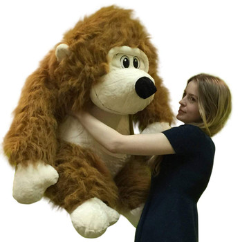 Large Stuffed Gorilla Long Brown Fur Big Plush Gorilla Ape 30 inches Soft Large Stuffed Gorilla Long Brown Fur Big Plush Gorilla Ape 30 inches Soft