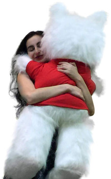 American Made Giant Teddy Bear 45 inches Wears YOU ARE SPECIAL T-shirt White Soft Big Plush American Made Giant Teddy Bear 45 inches Wears YOU ARE SPECIAL T-shirt White Soft Big Plush