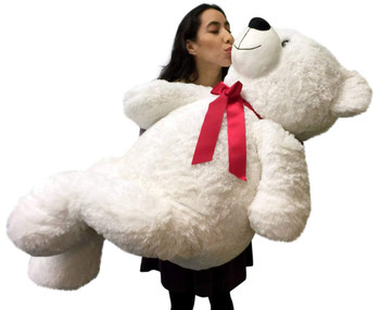 Giant Teddy Bear 52 Inch White Soft, Premium Quality Big 4 foot Teddybear Giant Teddy Bear 52 Inch White Soft, Premium Quality Big 4 foot Teddybear