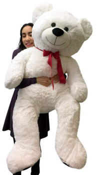 Giant Teddy Bear 52 Inch White Soft, Premium Quality Big 4 foot Teddybear Giant Teddy Bear 52 Inch White Soft, Premium Quality Big 4 foot Teddybear