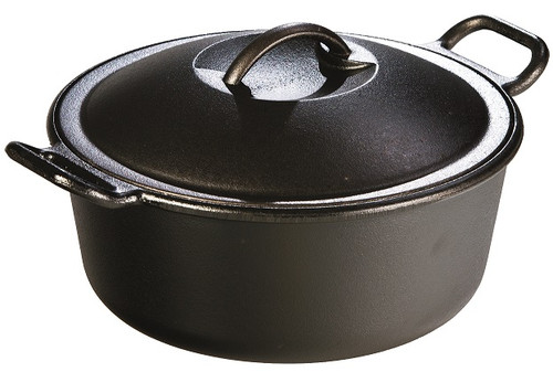 Pro Logic Cast Iron 7 Quart Dutch Oven With Loop Handles Pro Logic Cast Iron 7 Quart Dutch Oven With Loop Handles