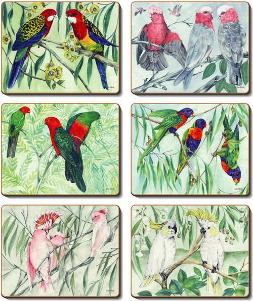 Australian Parrots Coasters Australian Parrots Coasters