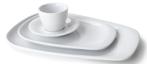 LINO White Pulled Plate Large LINO White Pulled Plate Large