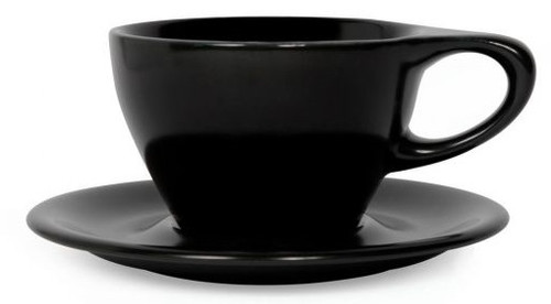 Lino Black Latte Small 8oz Cup & Saucer Lino Black Latte Small 8oz Cup & Saucer