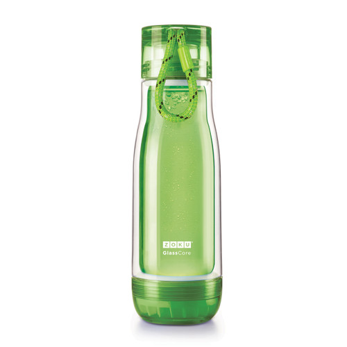 everyday glass core bottle green 475ml