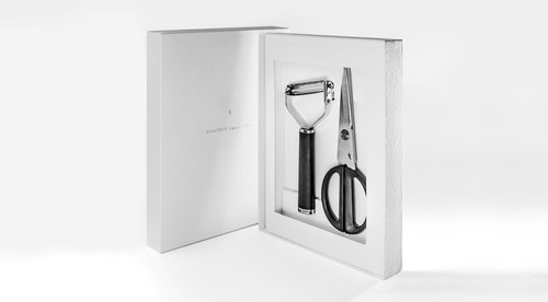 Michel Bras T-Shaped Peeler and Scissors No. 1 Gift Package Michel Bras T-Shaped Peeler and Scissors No. 1 Gift Package