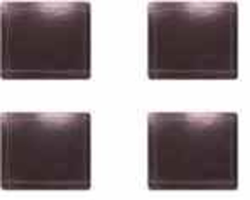 Chocolate Leather Look Coasters ( Set of 4) Chocolate Leather Look Coasters ( Set of 4)