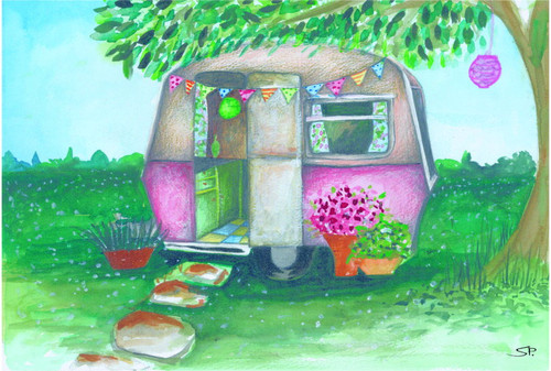 Vintage Caravan PP Mat Vintage Caravan PP Mat