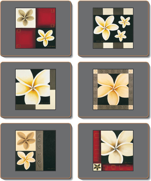 Classic Frangipani Coasters Classic Frangipani Coasters