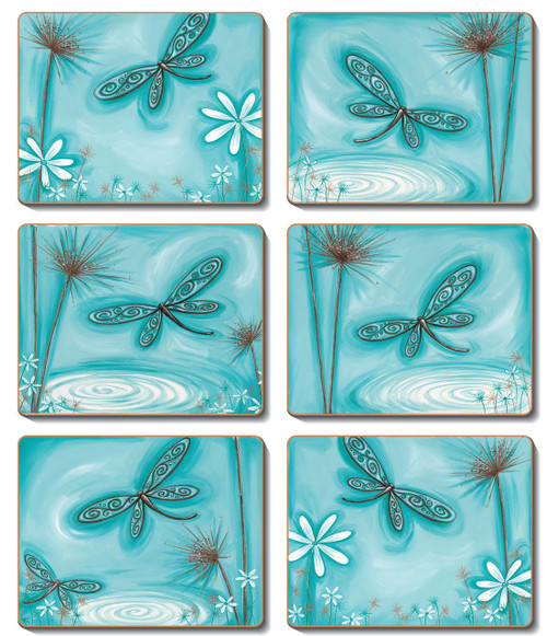 Blue Dragonfly Coasters Blue Dragonfly Coasters