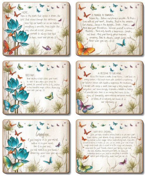 Butterfly Wishes Coasters Butterfly Wishes Coasters