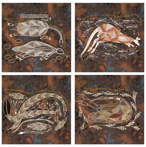Injalak Ceramic Coasters Injalak Ceramic Coasters