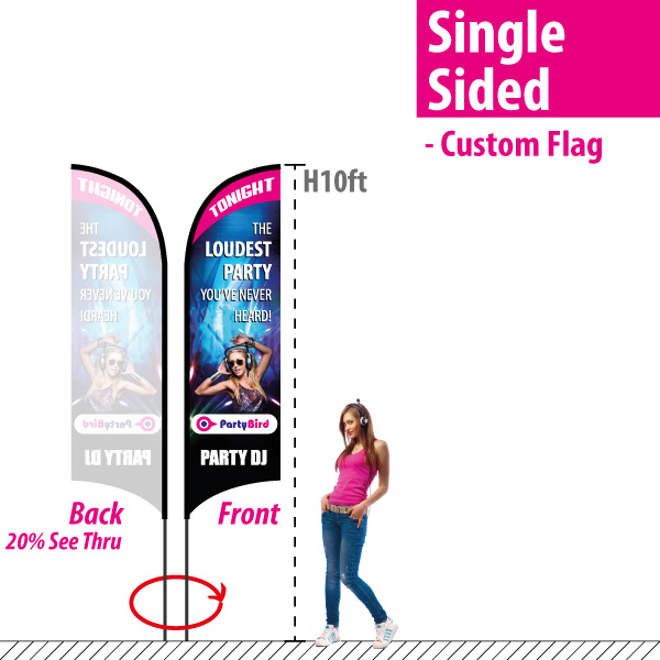 Custom Feather Banner - large size with better visual distance at an affordable price