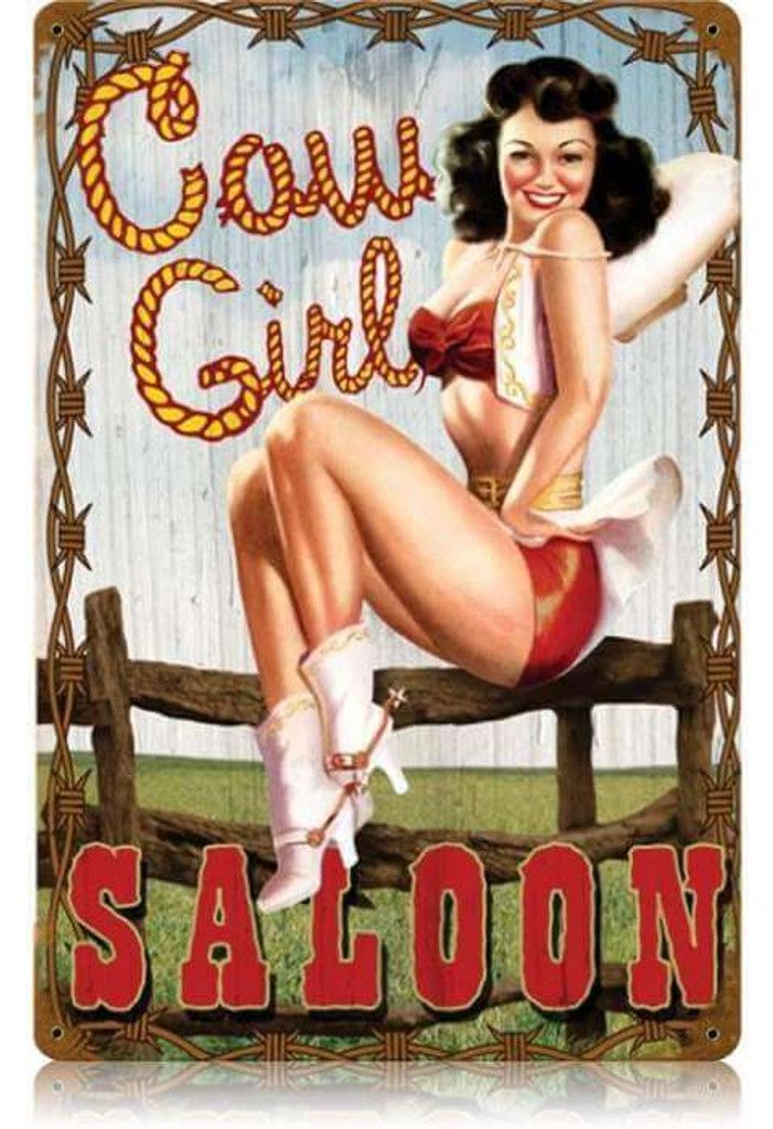 Vintage Dusty Rose Saloon Metal Sign | Saloon, Saloon decor