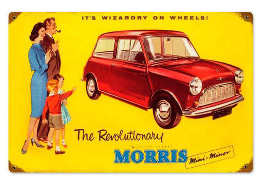 Morris Car Vintage Metal Sign 18 x 12 Inches