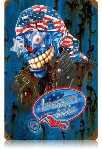 Vintage-Retro American Idle Metal-Tin Sign