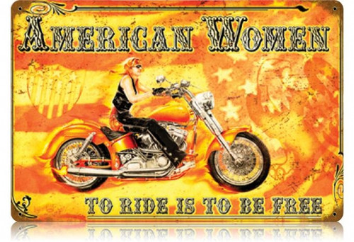 Vintage-Retro American Women Metal-Tin Sign