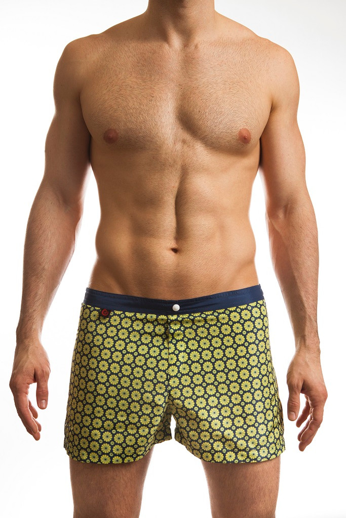 Jack Adams Hipster 1" Swim Short in navy