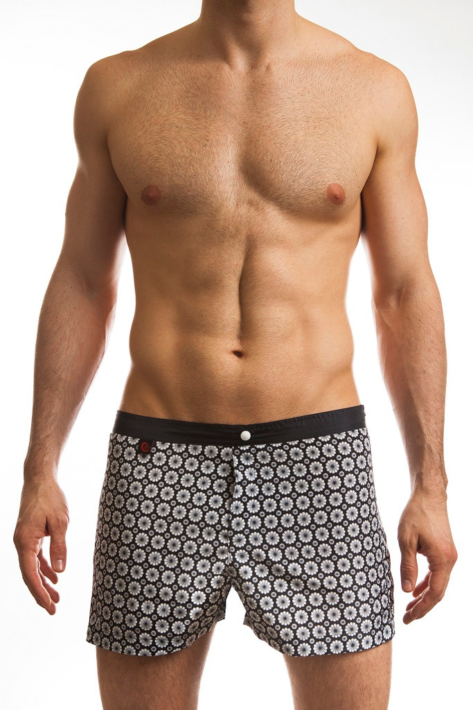 Jack Adams Hipster 1" Swim Short in black