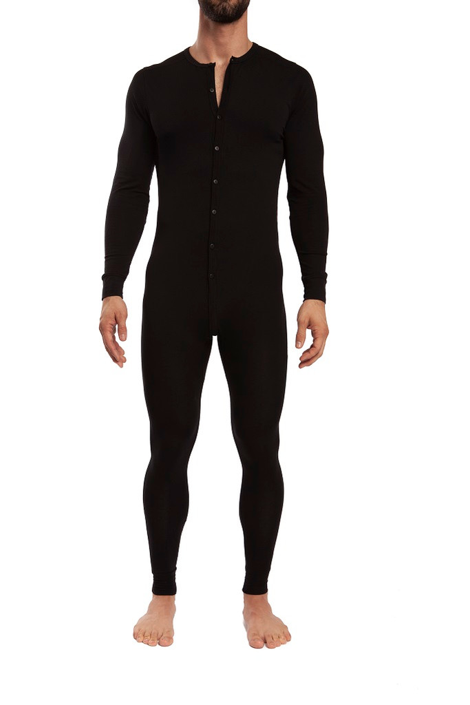 Jack Adams Union Suit in black